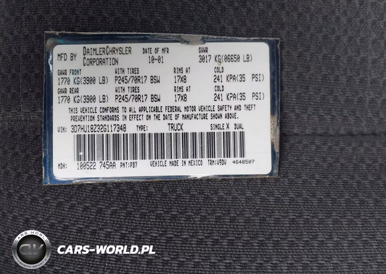 2002 Dodge Ram 1500 St VIN:3D7HU18Z32G117348 - 9