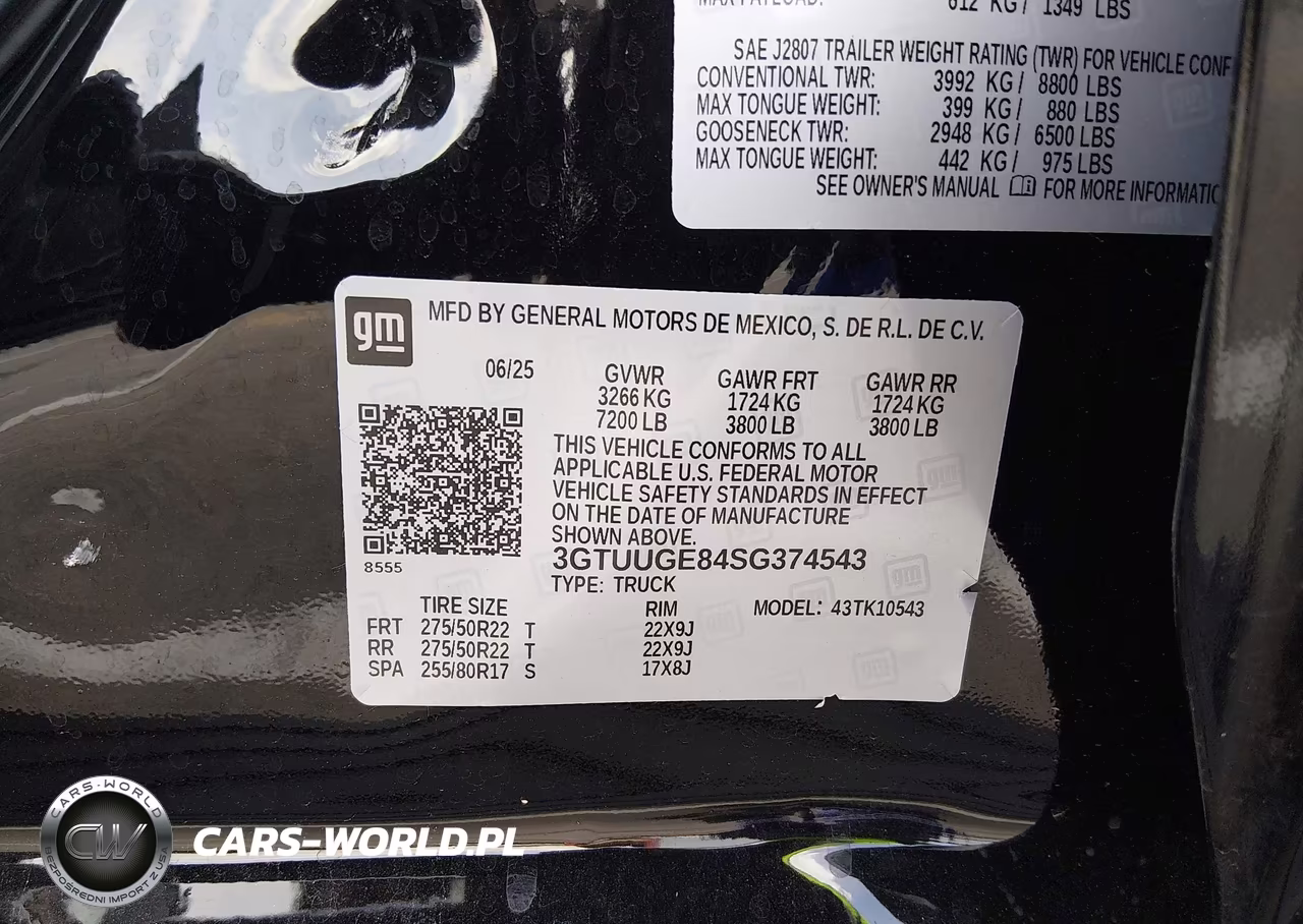 2025 GMC Sierra 1500 4Wd Short Box Denali VIN:3GTUUGE84SG374543 - 9