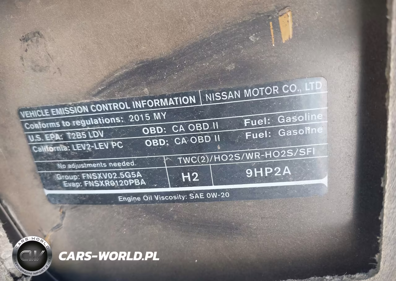 2015 Nissan Altima 2.5-2.5 S-2.5 Sl-2.5 Sv VIN:1N4AL3AP0FN340730 - 19