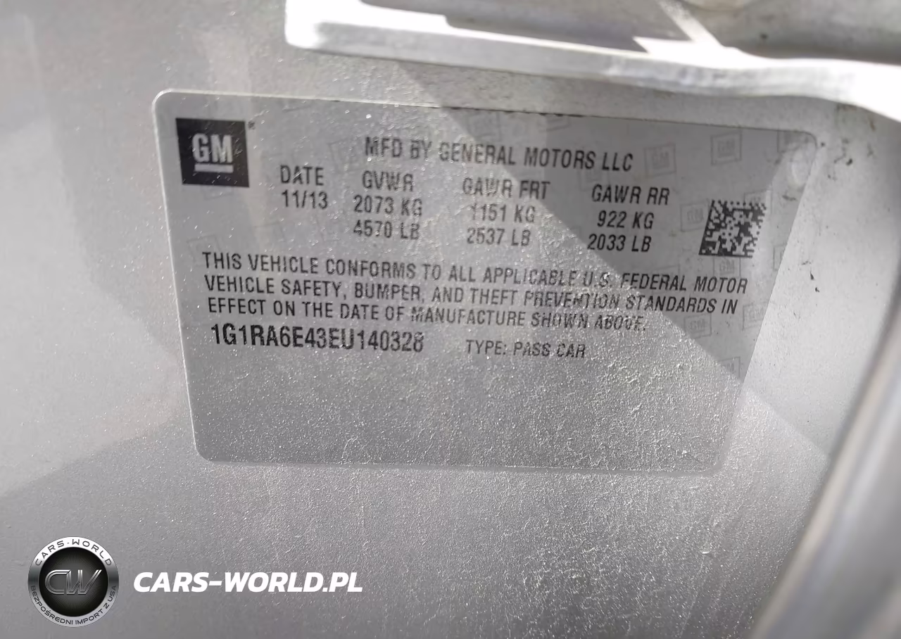 2014 Chevrolet Volt VIN:1G1RA6E43EU140328 - 9
