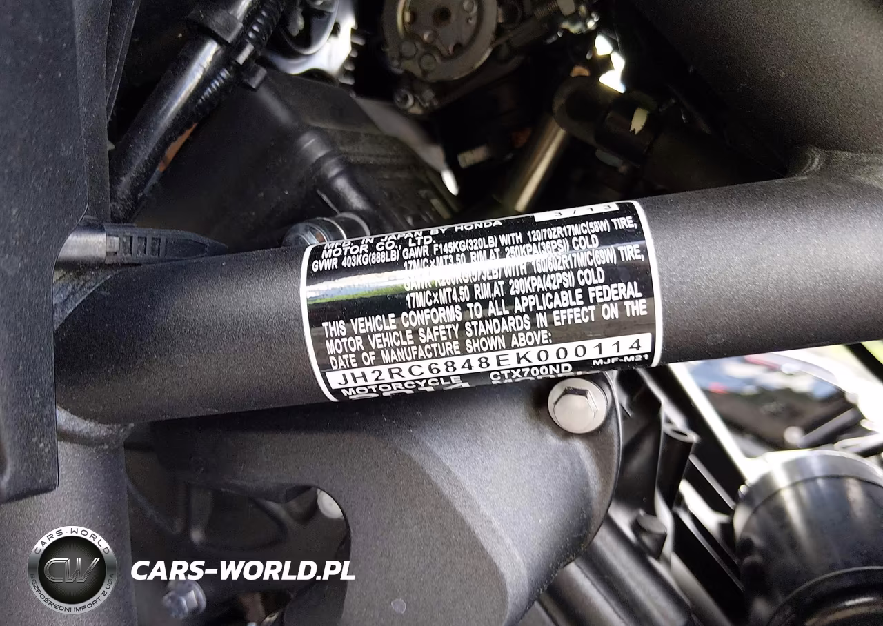 2014 Honda Ctx700 Nd VIN:JH2RC6848EK000114 - 10
