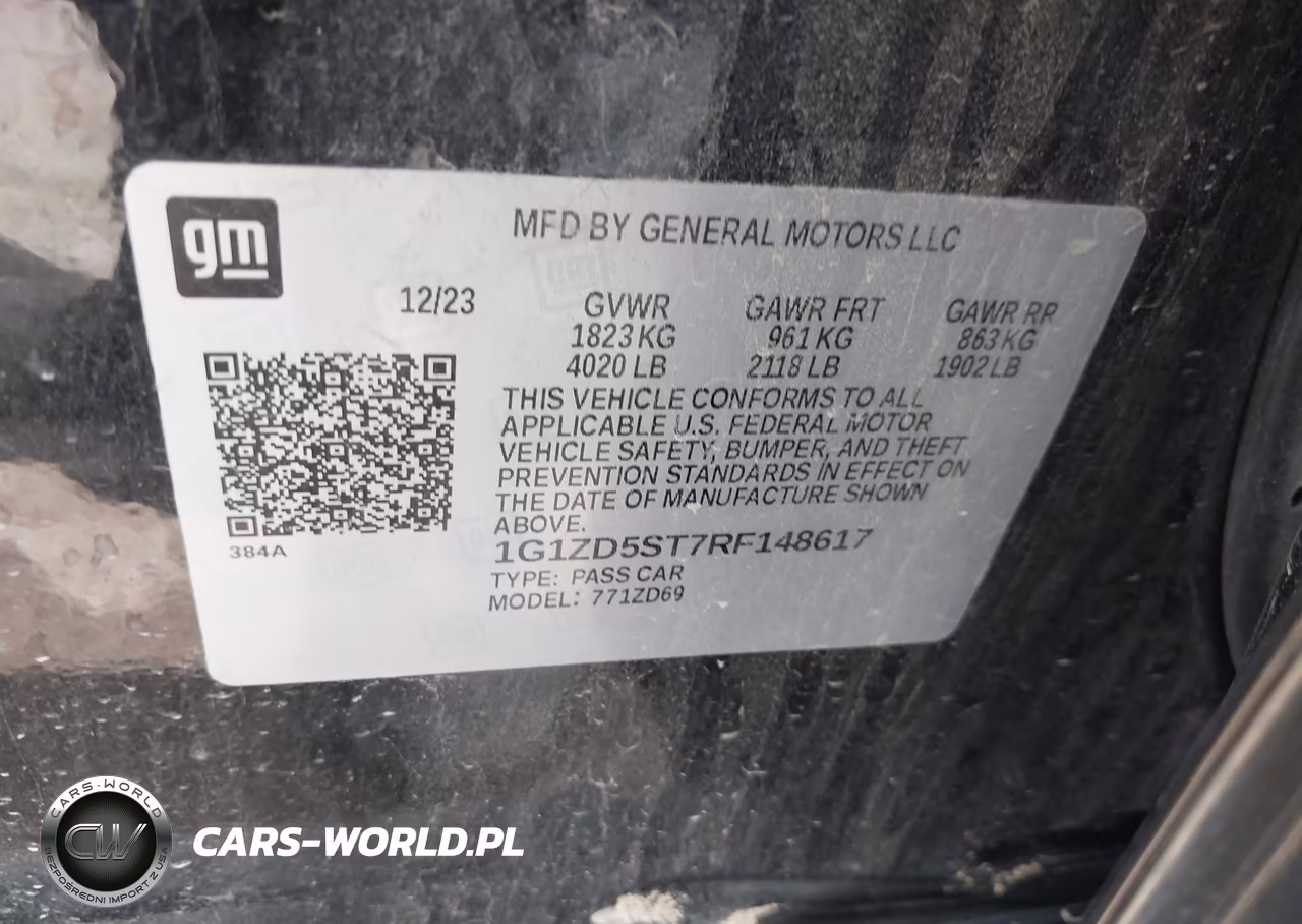 2024 Chevrolet Malibu Fwd 1Lt VIN:1G1ZD5ST7RF148617 - 9