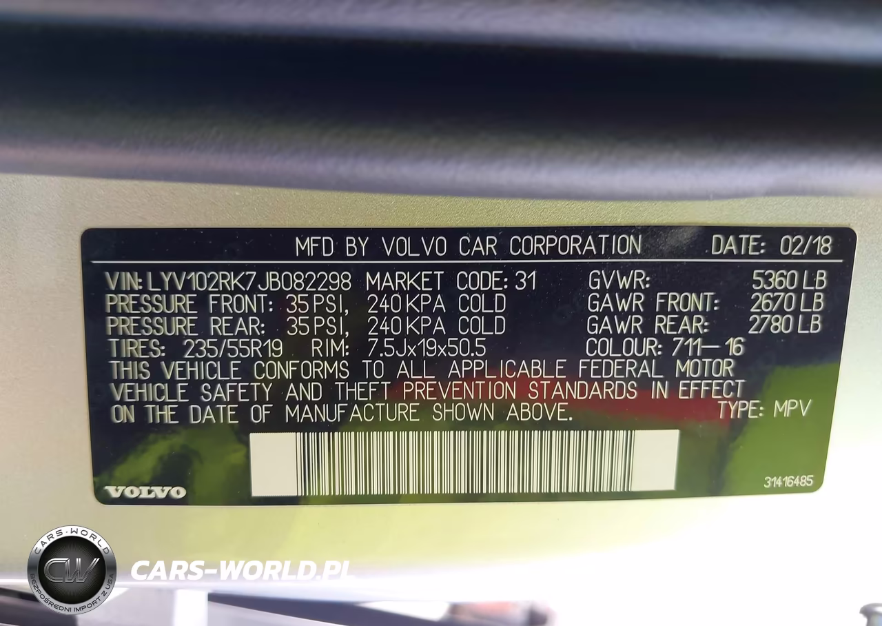2018 Volvo Xc60 T5 Momentum VIN:LYV102RK7JB082298 - 9