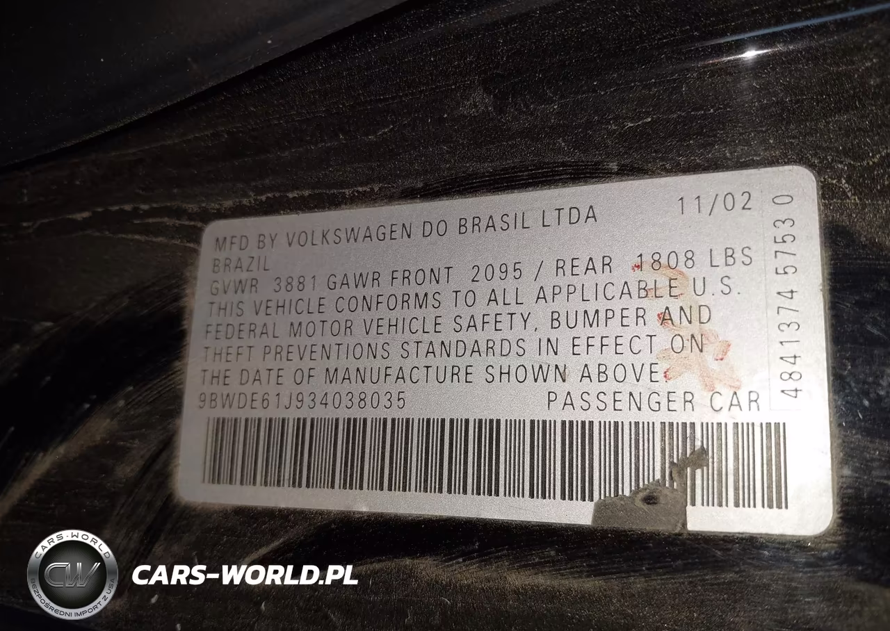 2003 Volkswagen Gti 1.8T VIN:9BWDE61J934038035 - 9