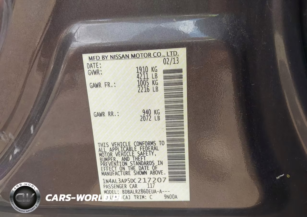 2013 Nissan Altima 2.5 S VIN:1N4AL3AP5DC217207 - 9