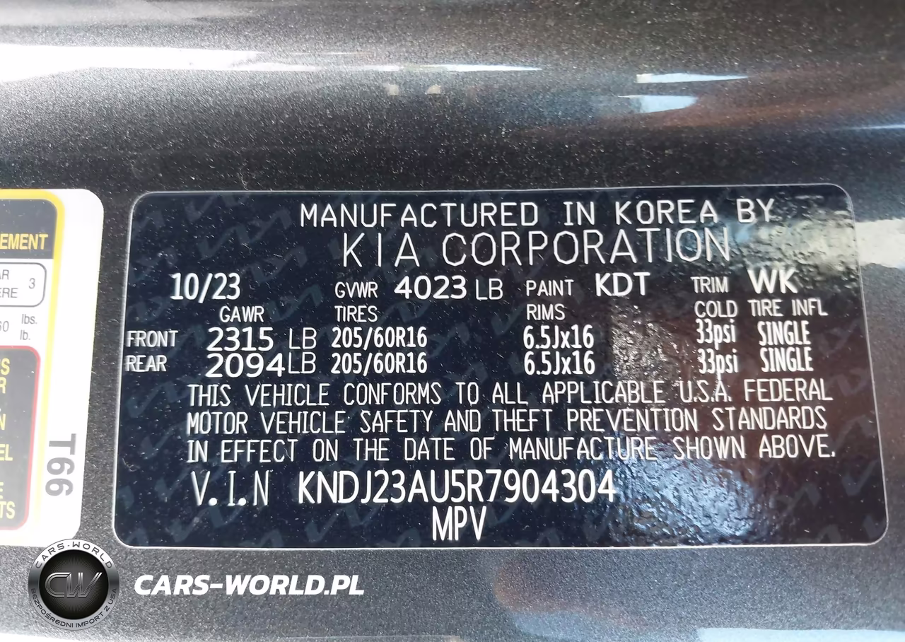 2024 Kia Soul S VIN:KNDJ23AU5R7904304 - 9