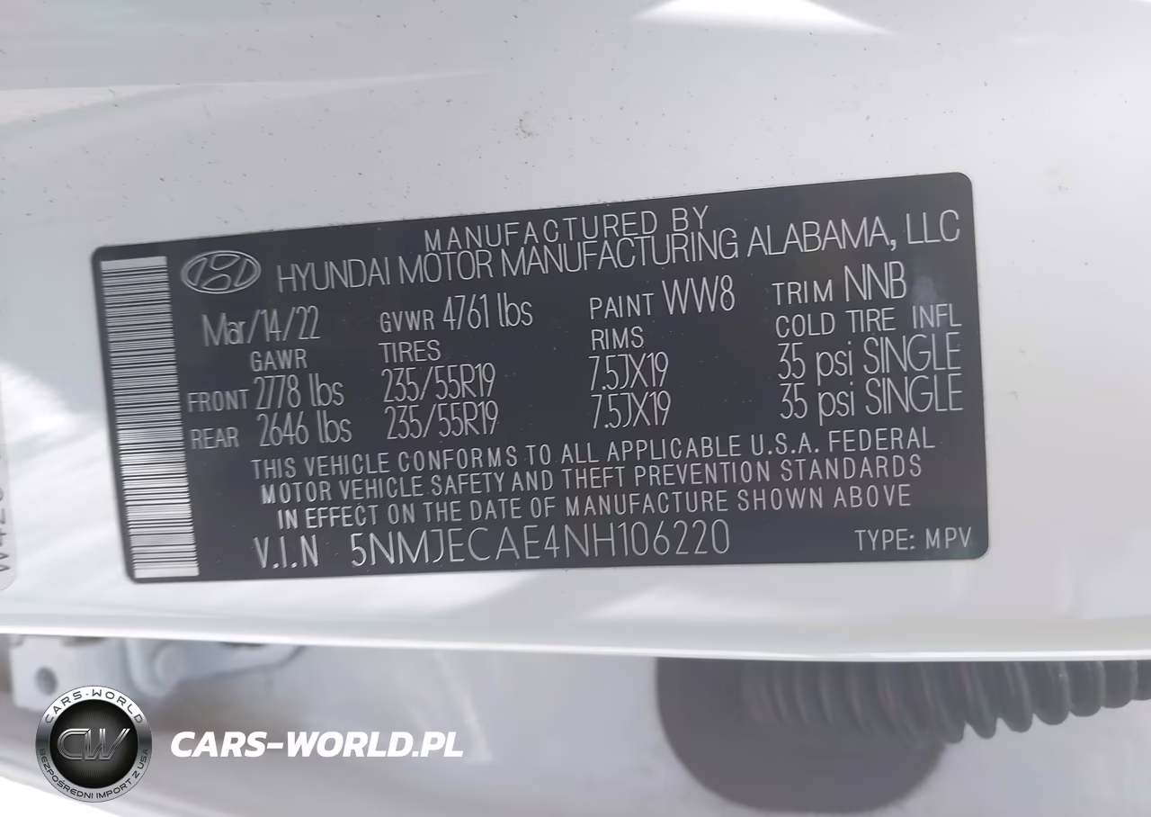 2022 Hyundai Tucson Limited VIN:5NMJECAE4NH106220 - 9