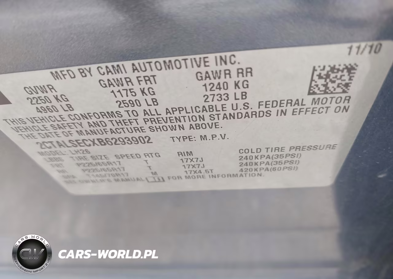 2011 GMC Terrain Sle-2 VIN:2CTALSECXB6293902 - 9