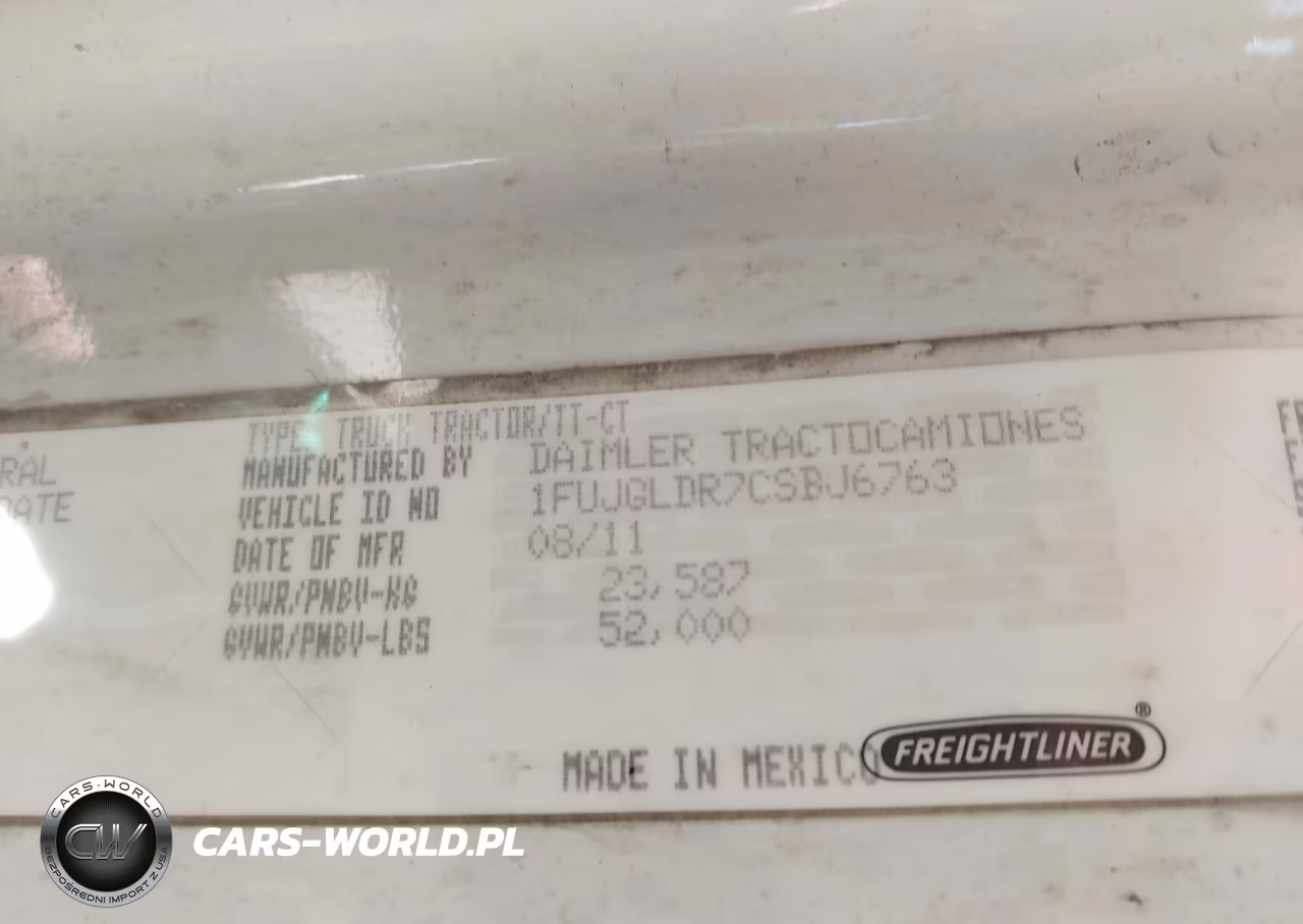 2012 Freightliner Cascadia 125 VIN:1FUJGLDR7CSBJ6763 - 9