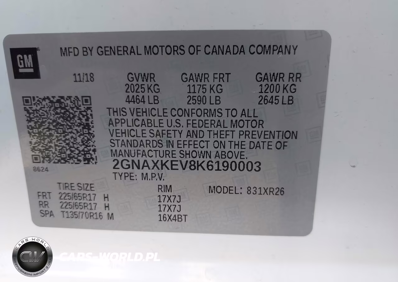 2019 Chevrolet Equinox Lt VIN:2GNAXKEV8K6190003 - 9