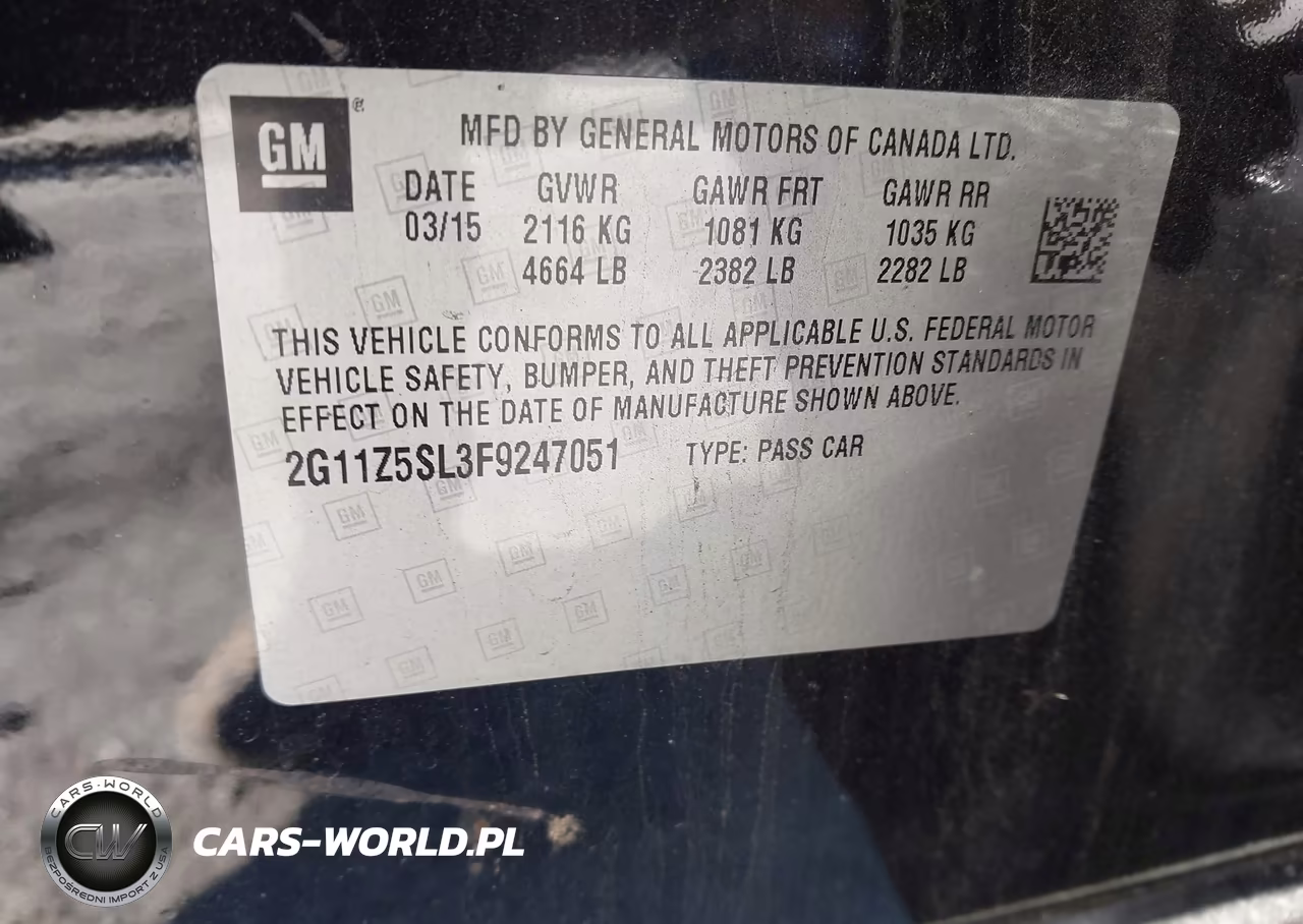 2015 Chevrolet Impala Ls VIN:2G11Z5SL3F9247051 - 9
