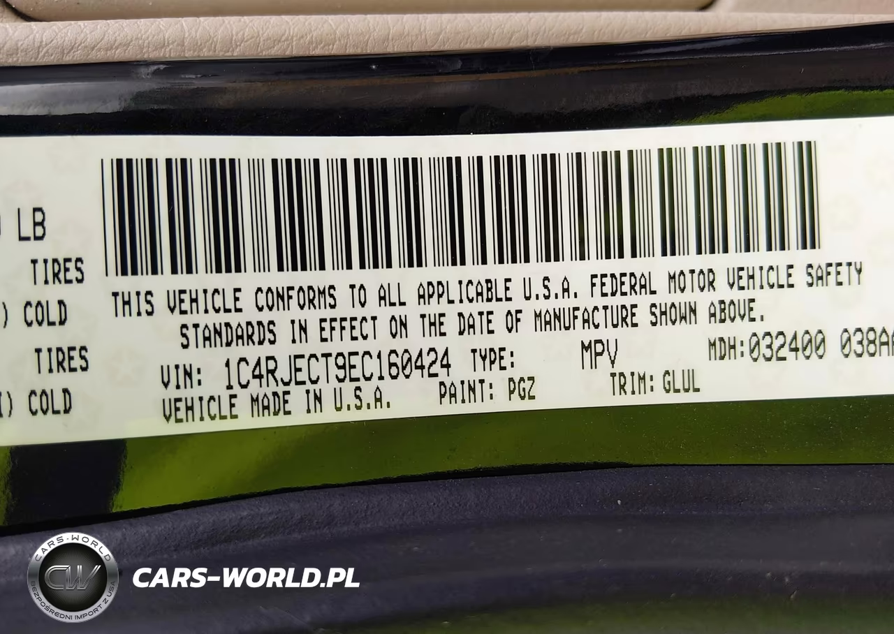 2014 Jeep Grand Cherokee Overland VIN:1C4RJECT9EC160424 - 9