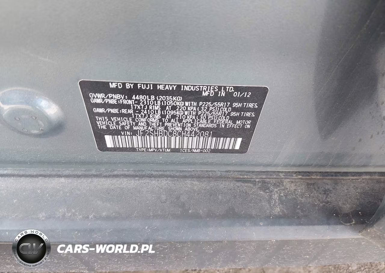 2012 Subaru Forester 2.5X Premium VIN:JF2SHBDC8CH442081 - 9