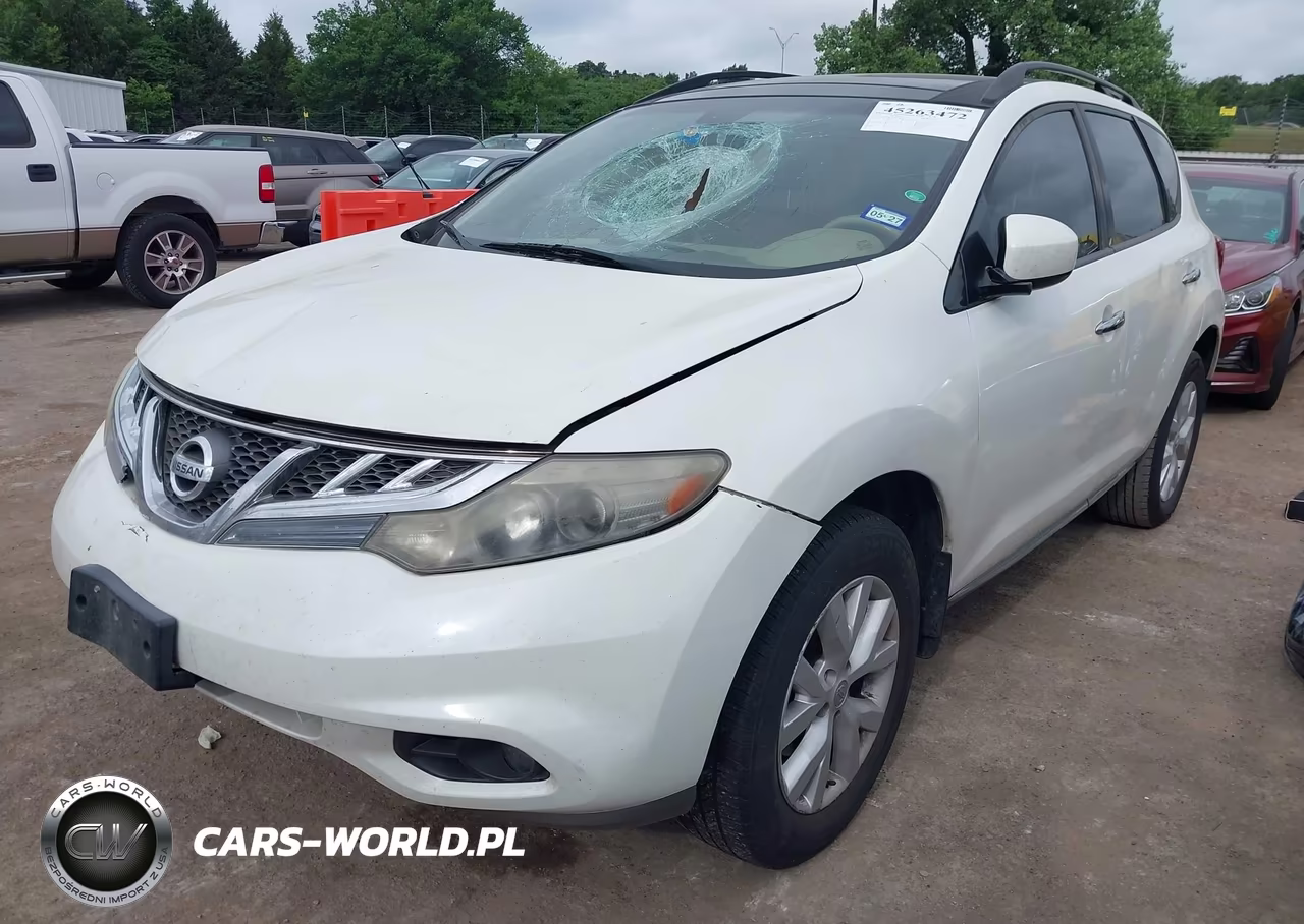 2012 Nissan Murano Sl VIN:JN8AZ1MU0CW106659 - 2