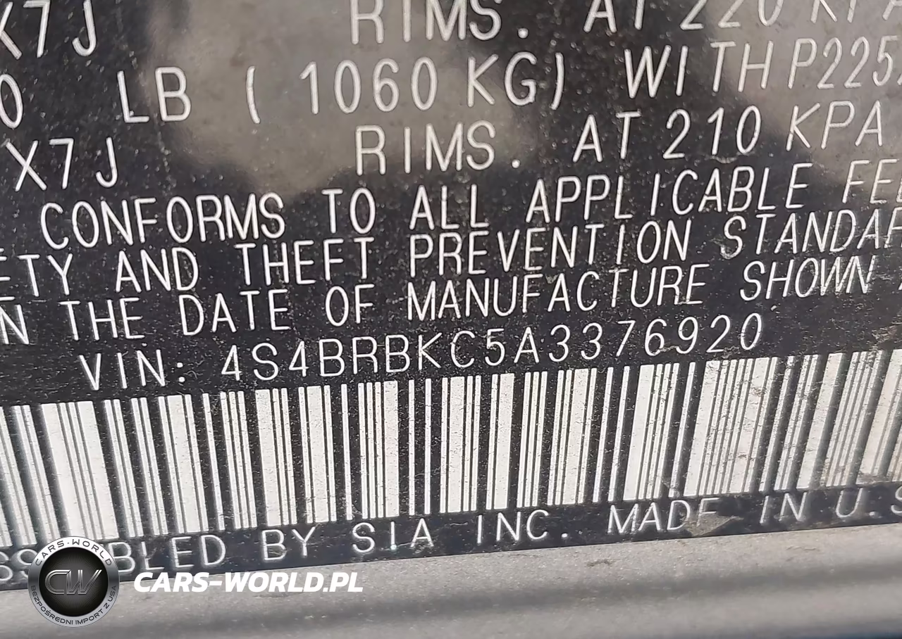 2010 Subaru Outback 2.5I Limited VIN:4S4BRBKC5A3376920 - 9