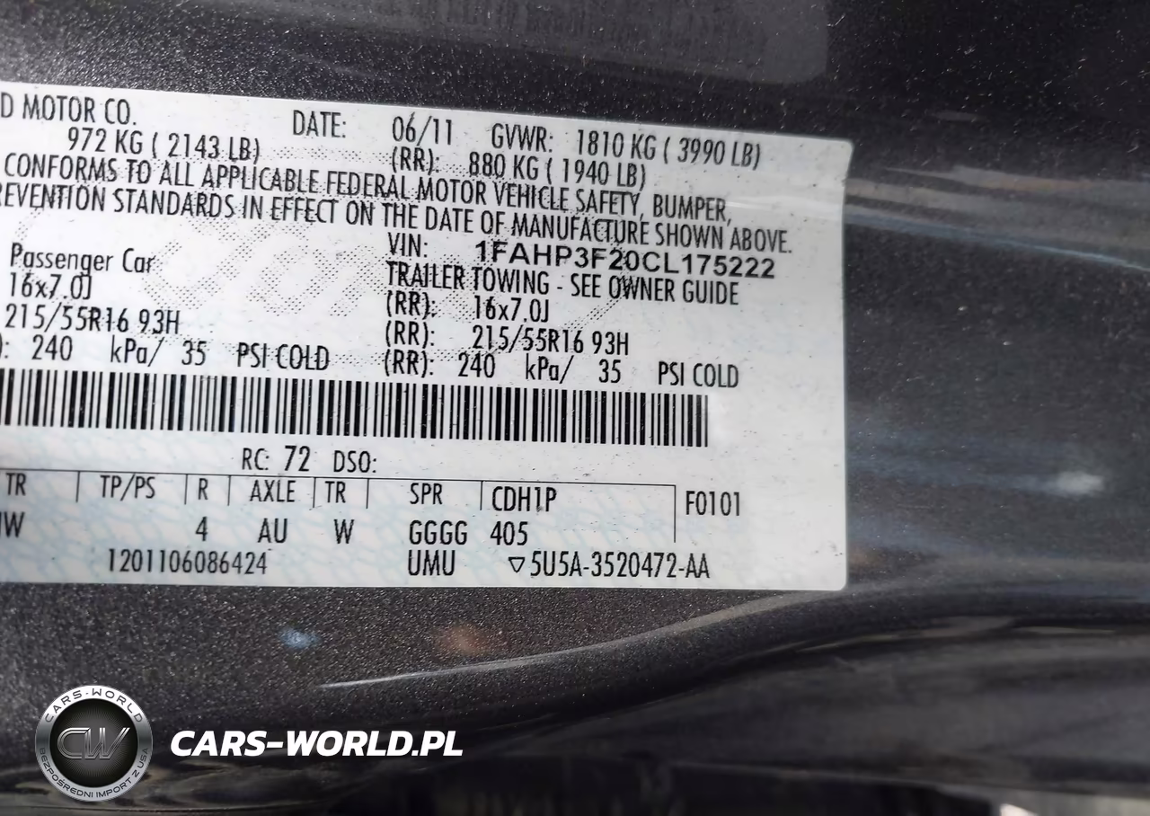 2012 Ford Focus Se VIN:1FAHP3F20CL175222 - 9