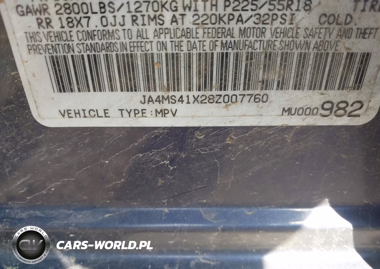 2008 Mitsubishi Outlander Xls VIN:JA4MS41X28Z007760 - 9