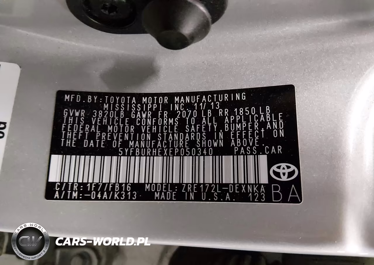 2014 Toyota Corolla Le VIN:5YFBURHEXEP050340 - 9