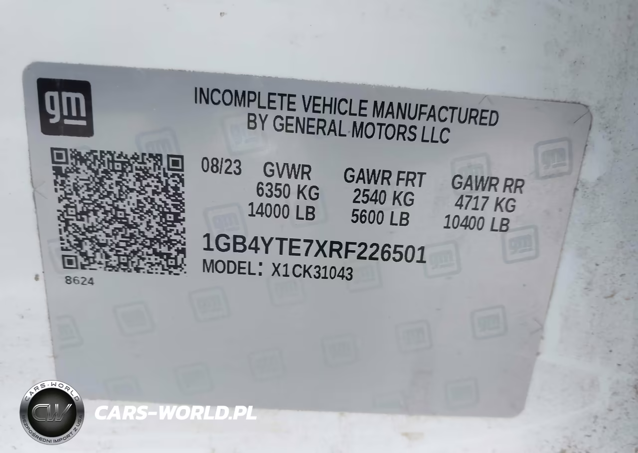 2024 Chevrolet Silverado 3500Hd Chassis Lt VIN:1GB4YTE7XRF226501 - 8