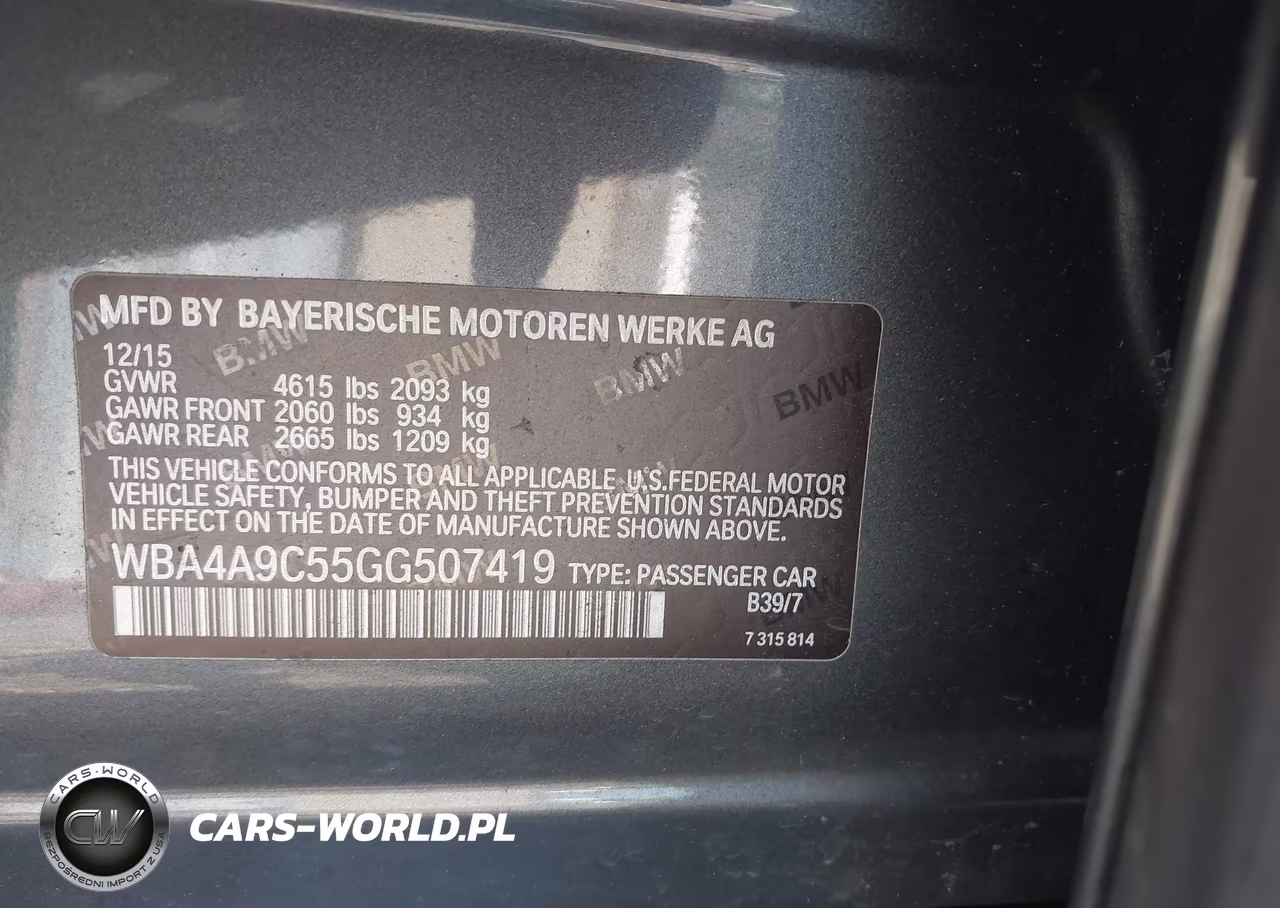 2016 BMW 428I Gran Coupe VIN:WBA4A9C55GG507419 - 9
