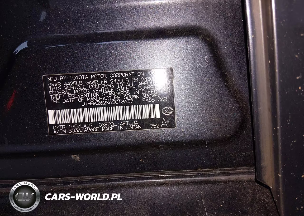 2006 Lexus Is 250 VIN:JTHBK262X62018637 - 9