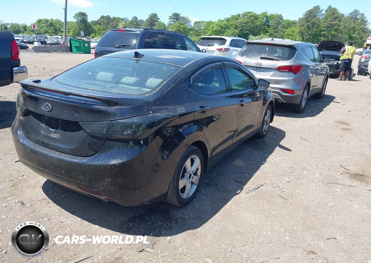 2013 Hyundai Elantra Gls VIN:KMHDH4AE4DU656630 - 4