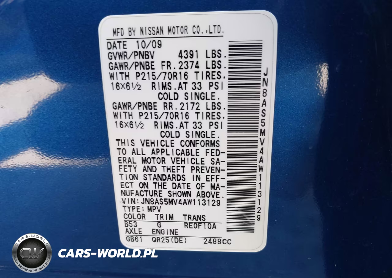 2010 Nissan Rogue S VIN:JN8AS5MV4AW113129 - 9