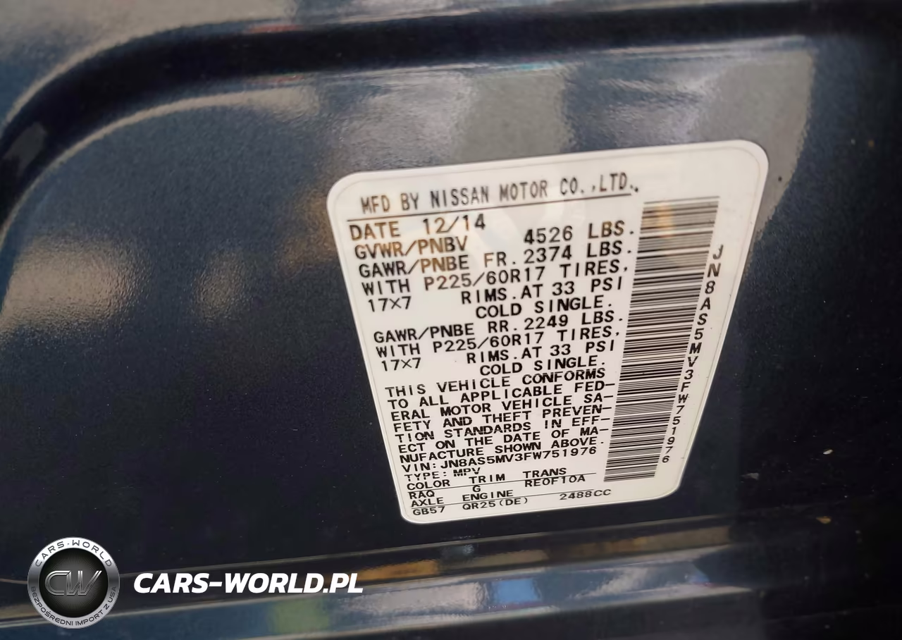 2015 Nissan Rogue Select S VIN:JN8AS5MV3FW751976 - 9