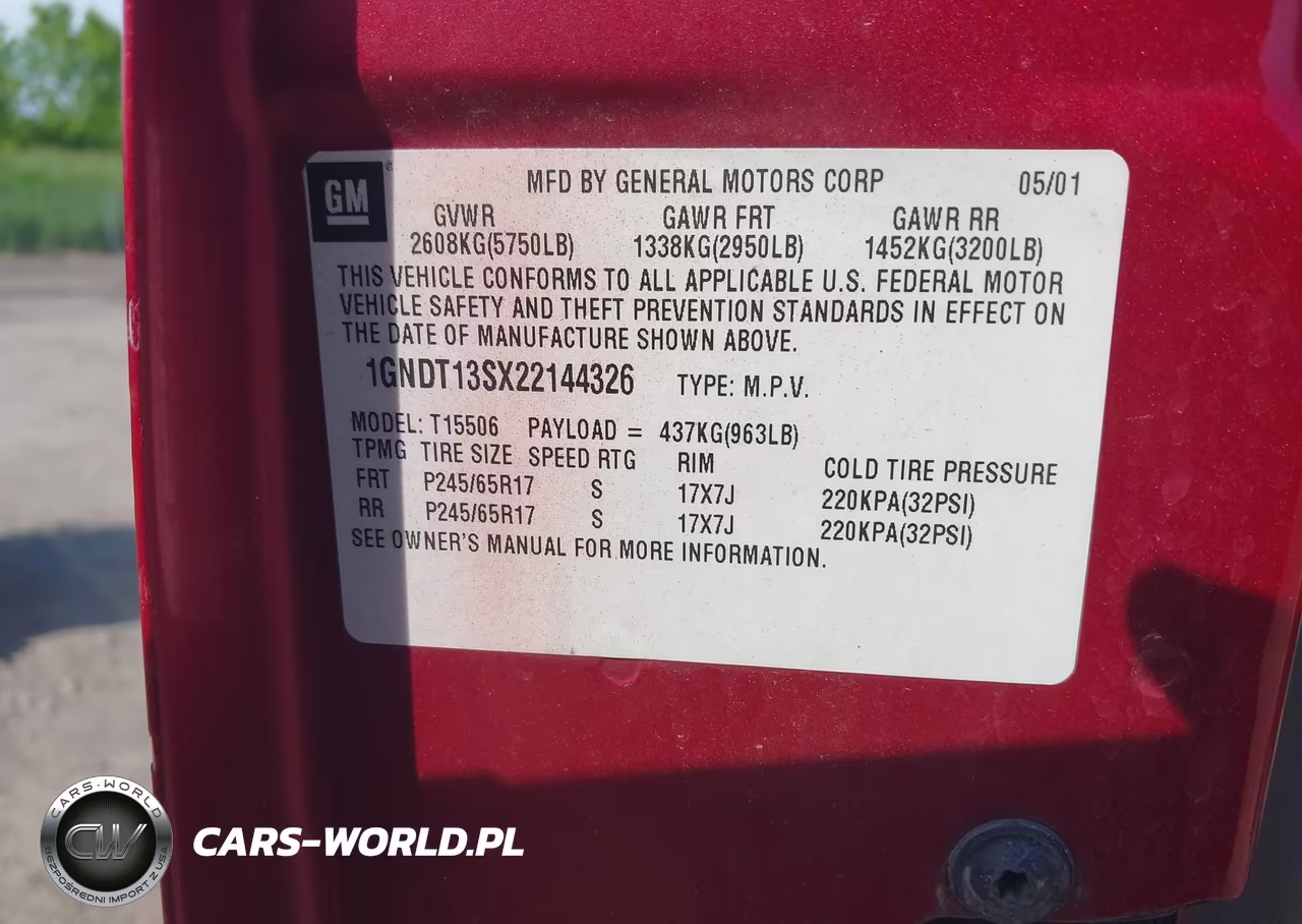 2002 Chevrolet Trailblazer Ltz VIN:1GNDT13SX22144326 - 9