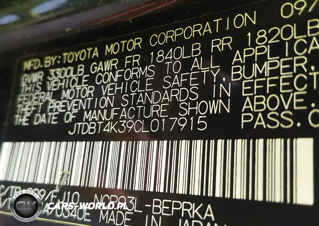 2012 Toyota Yaris VIN:JTDBT4K39CL017915 - 9