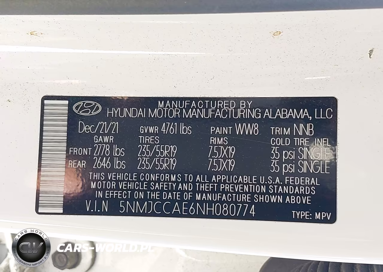 2022 Hyundai Tucson Sel VIN:5NMJCCAE6NH080774 - 9