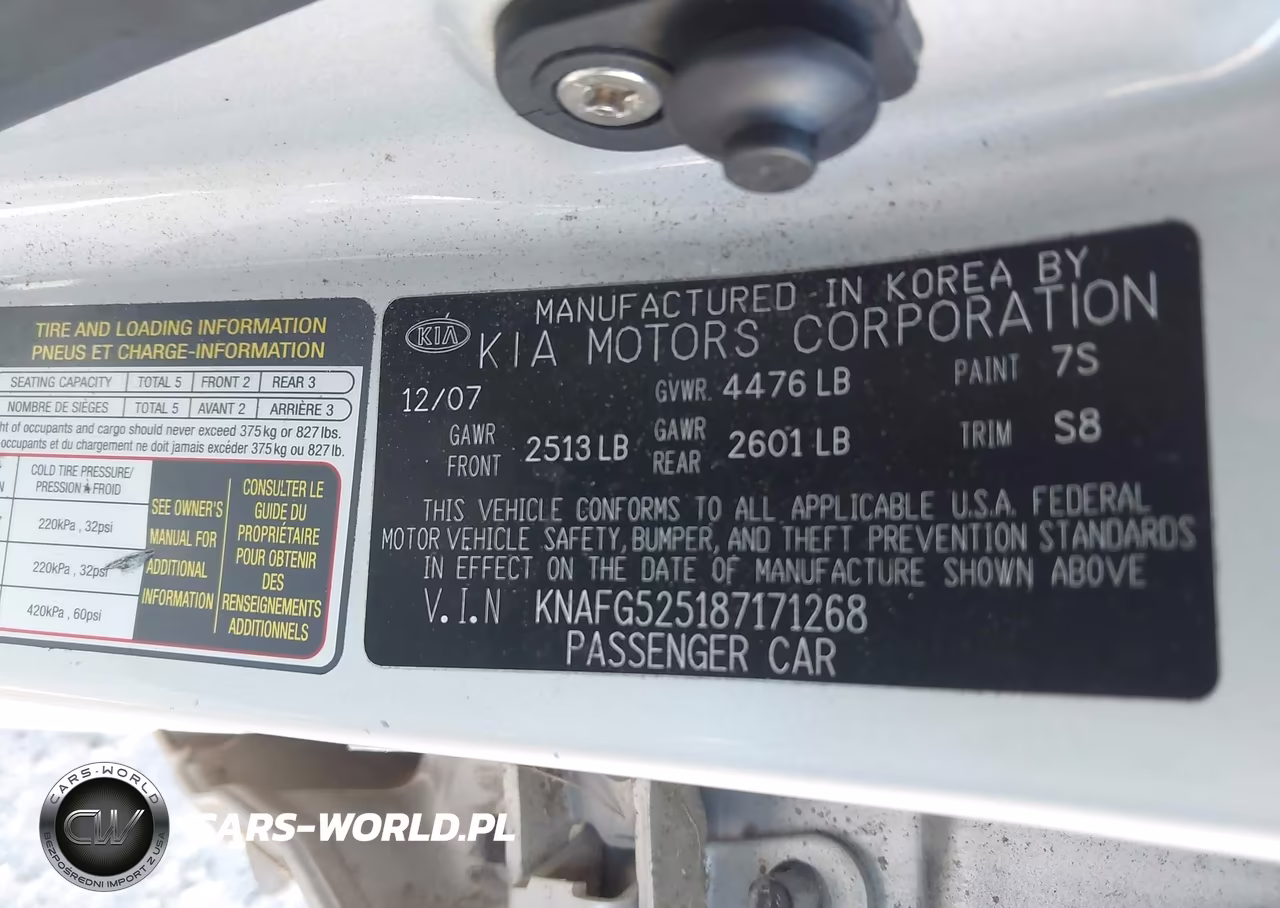 2008 Kia Rondo Ex VIN:KNAFG525187171268 - 9