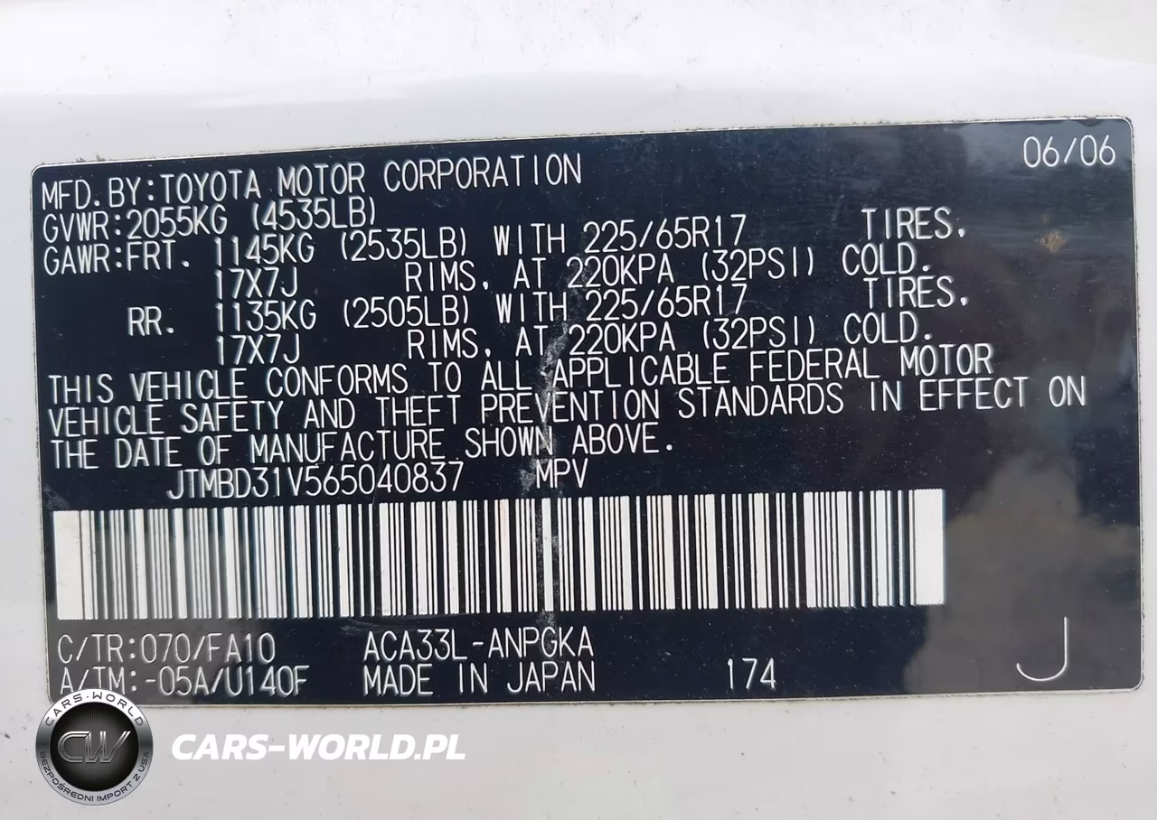 2006 Toyota Rav4 Limited VIN:JTMBD31V565040837 - 9