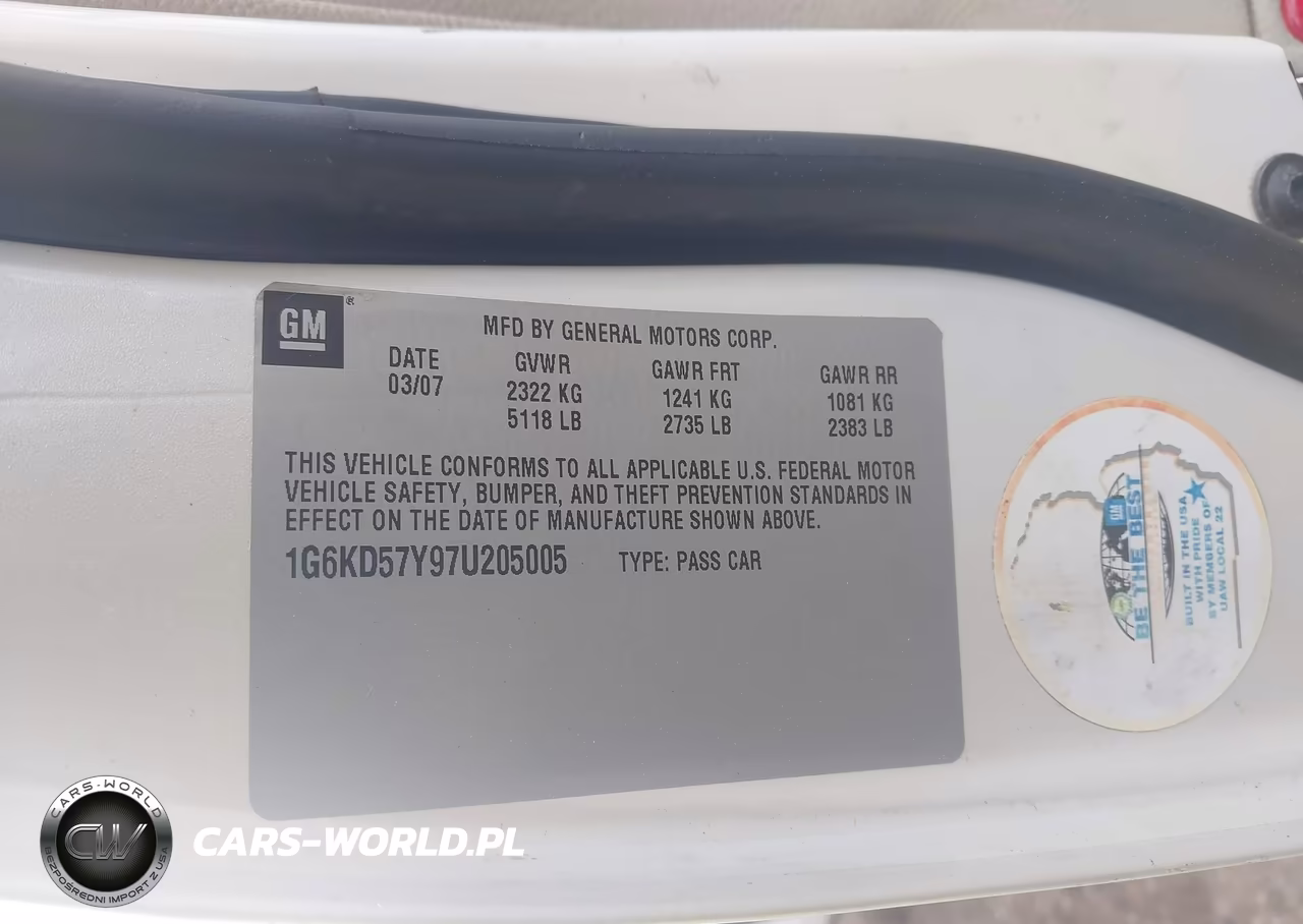 2007 Cadillac Dts Luxury Ii VIN:1G6KD57Y97U205005 - 9