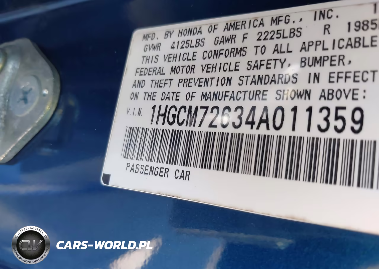 2004 Honda Accord 2.4 Ex VIN:1HGCM72634A011359 - 9