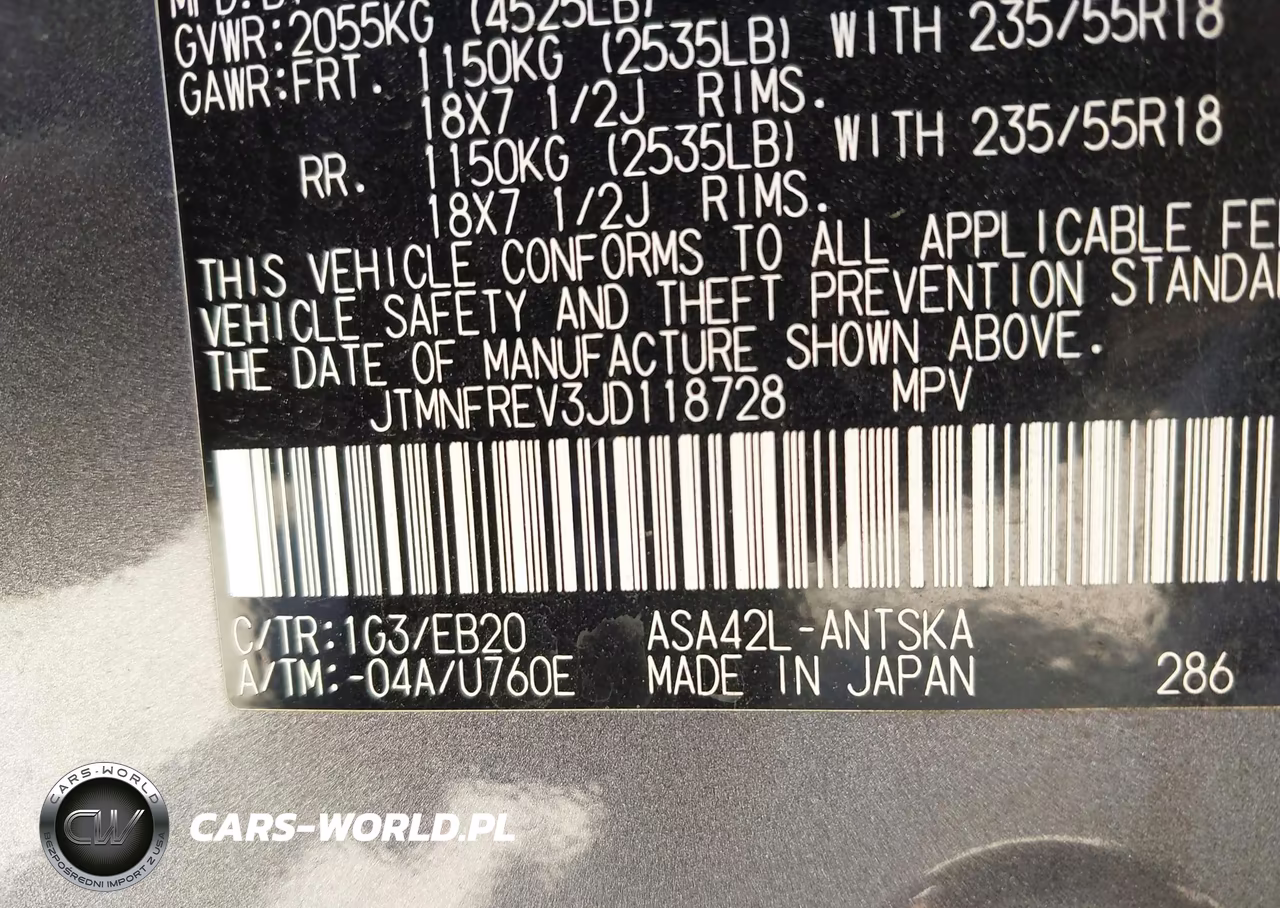 2018 Toyota Rav4 Se VIN:JTMNFREV3JD118728 - 9