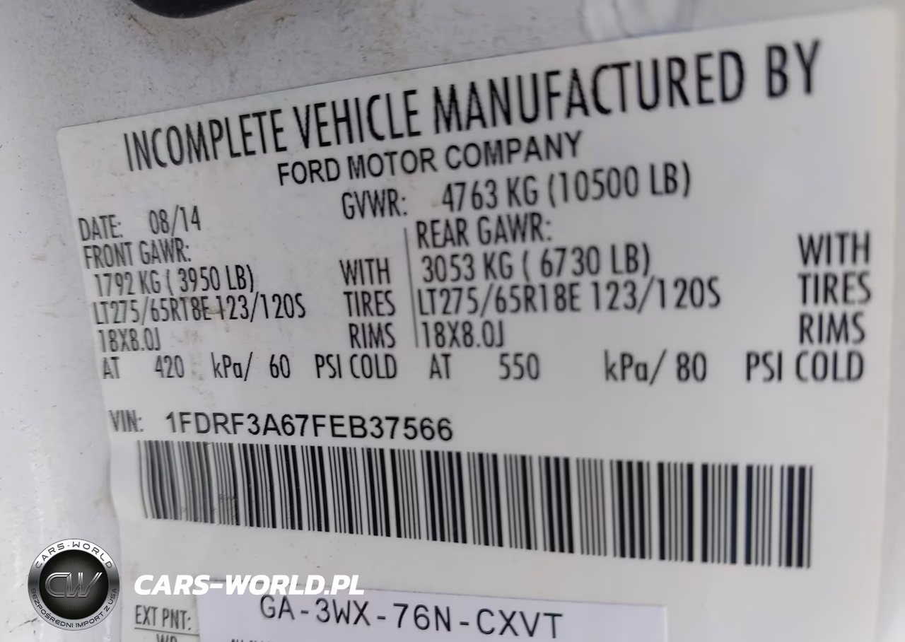 2015 Ford F-350 Xl VIN:1FDRF3A67FEB37566 - 9