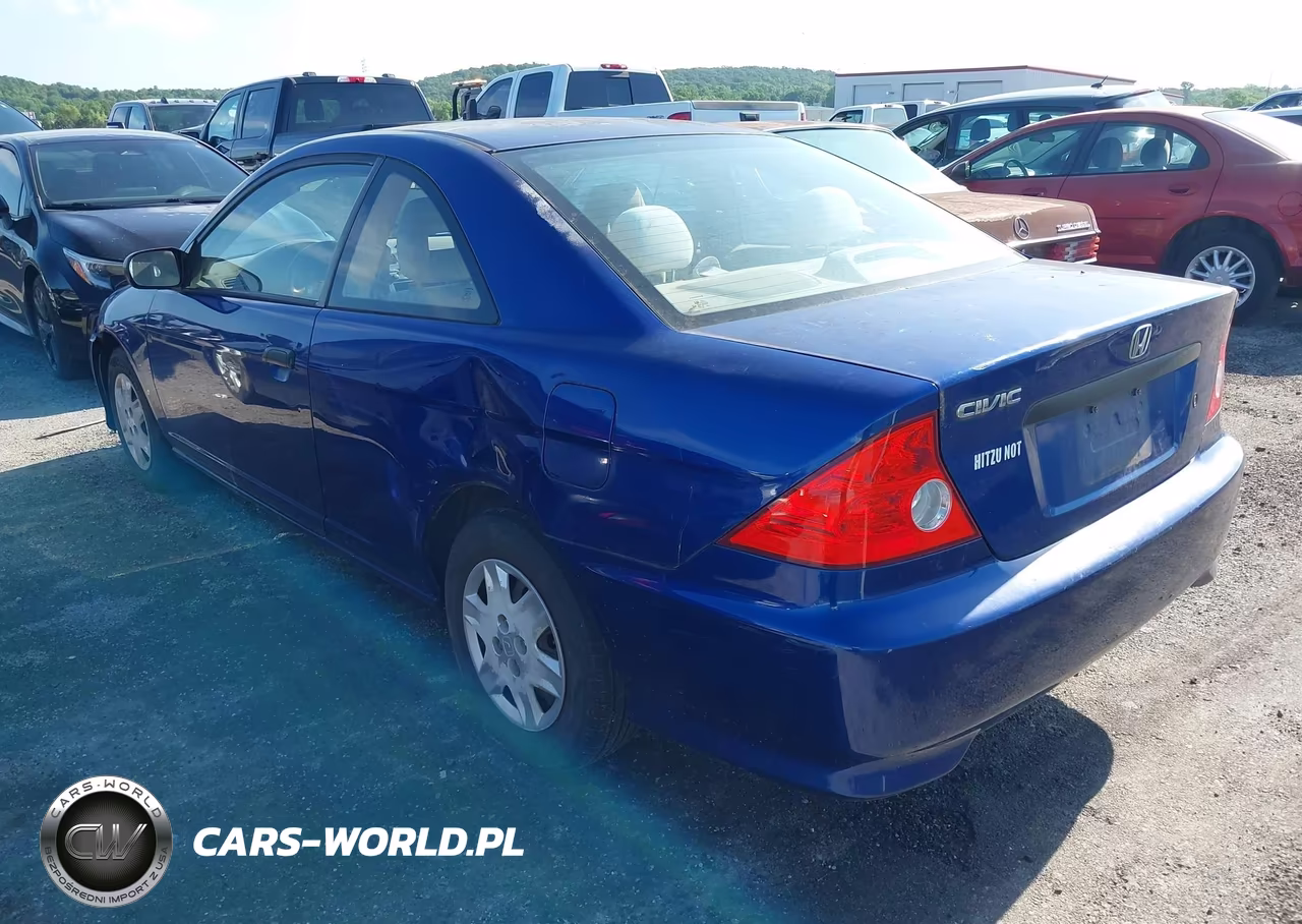 2004 Honda Civic Vp VIN:1HGEM21344L055054 - 3