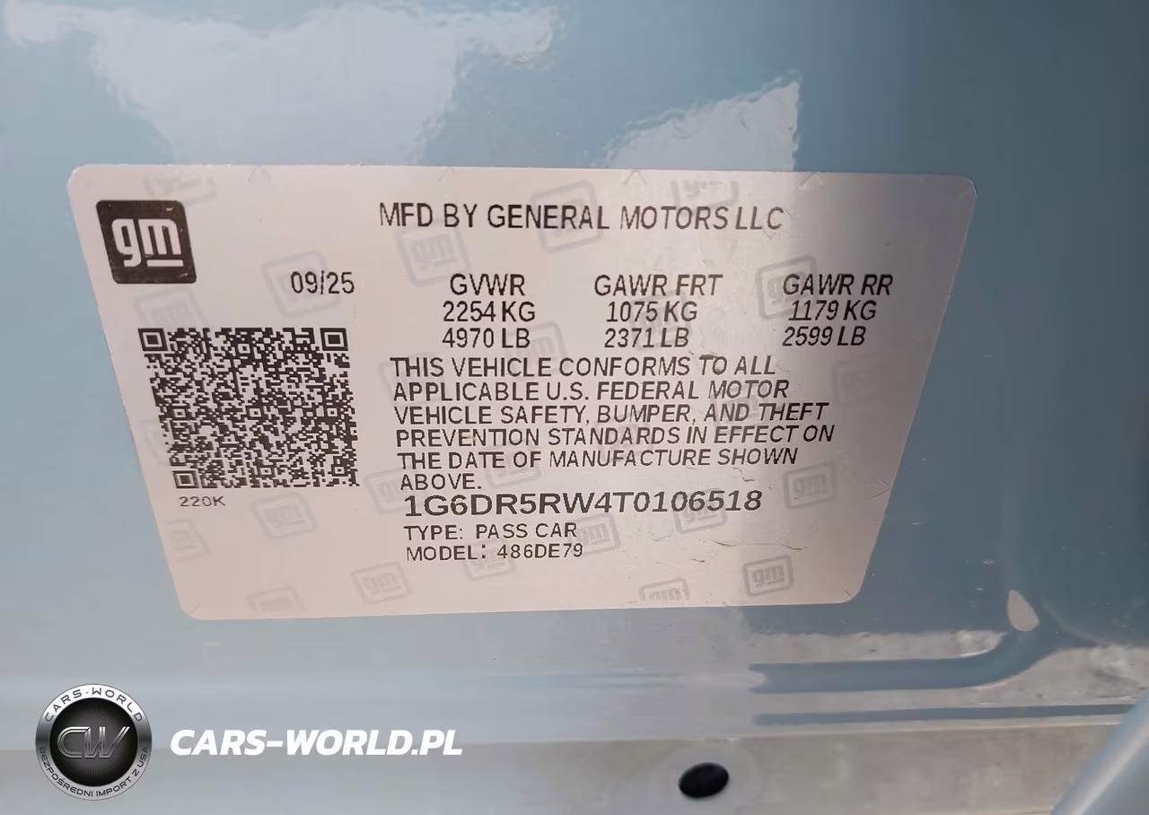2026 Cadillac Ct5-V V-Series Rwd VIN:1G6DR5RW4T0106518 - 7