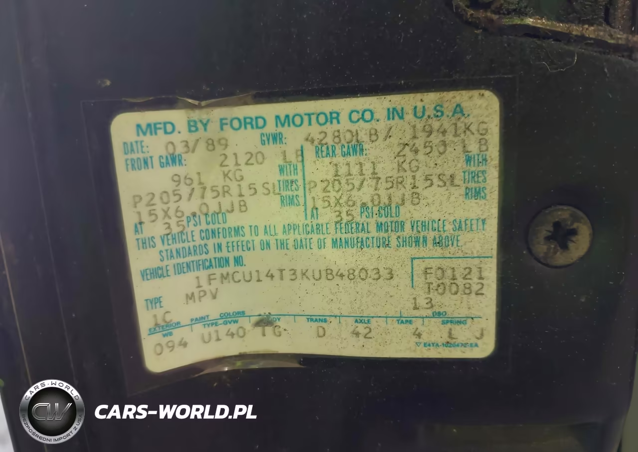 1989 Ford Bronco Ii VIN:1FMCU14T3KUB48033 - 9