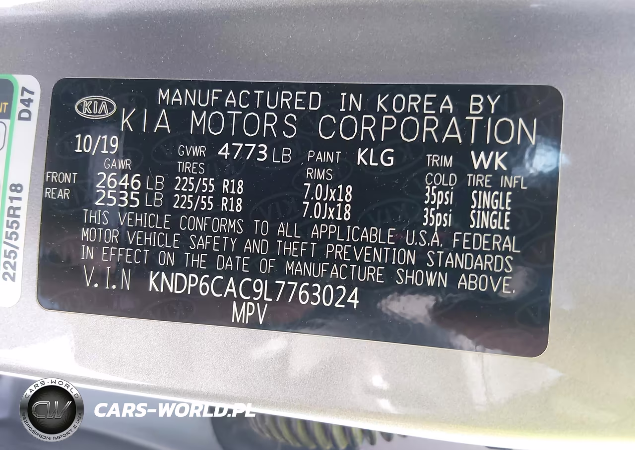2020 Kia Sportage S VIN:KNDP6CAC9L7763024 - 9