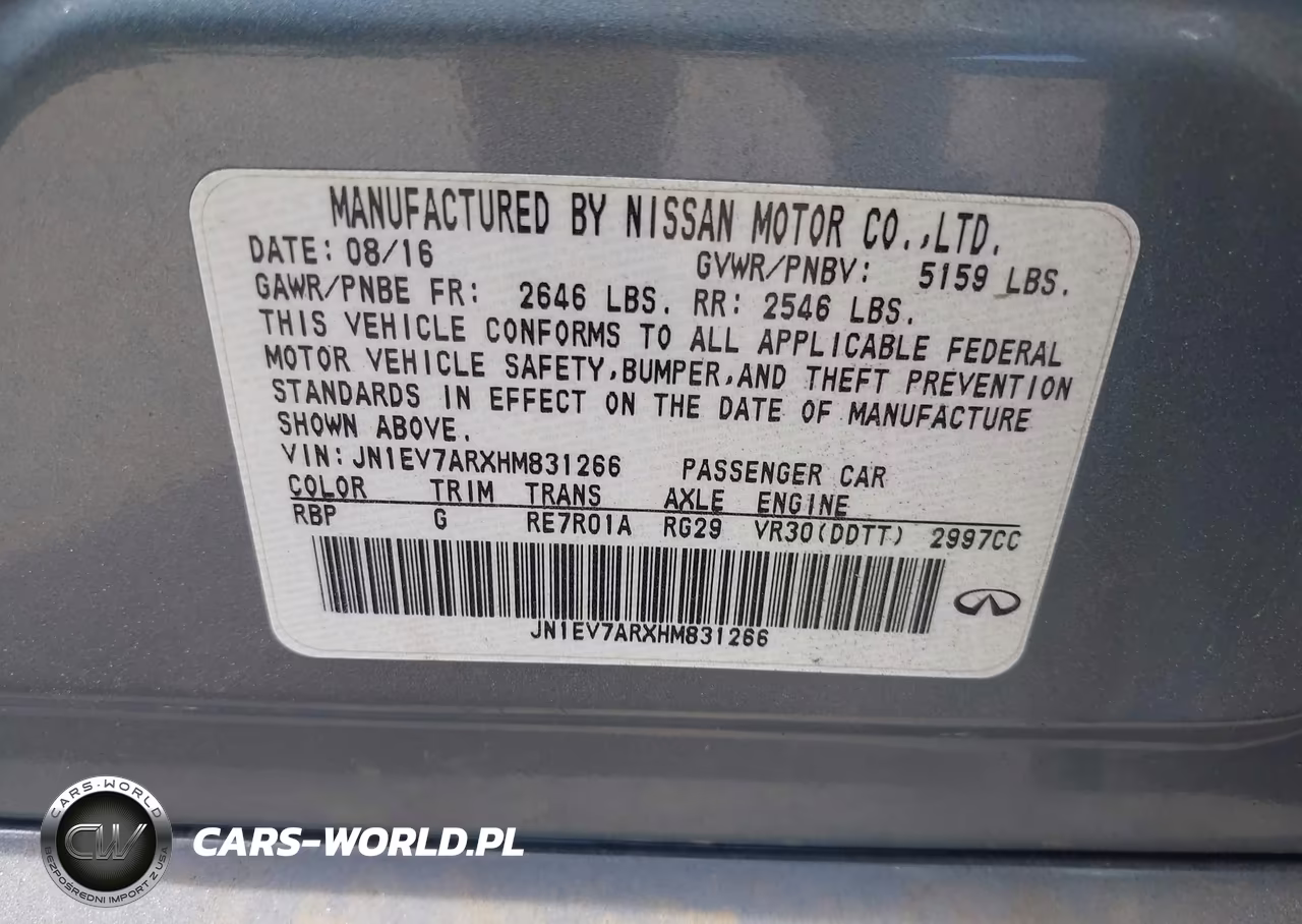 2017 Infiniti Q50 3.0T Premium VIN:JN1EV7ARXHM831266 - 9
