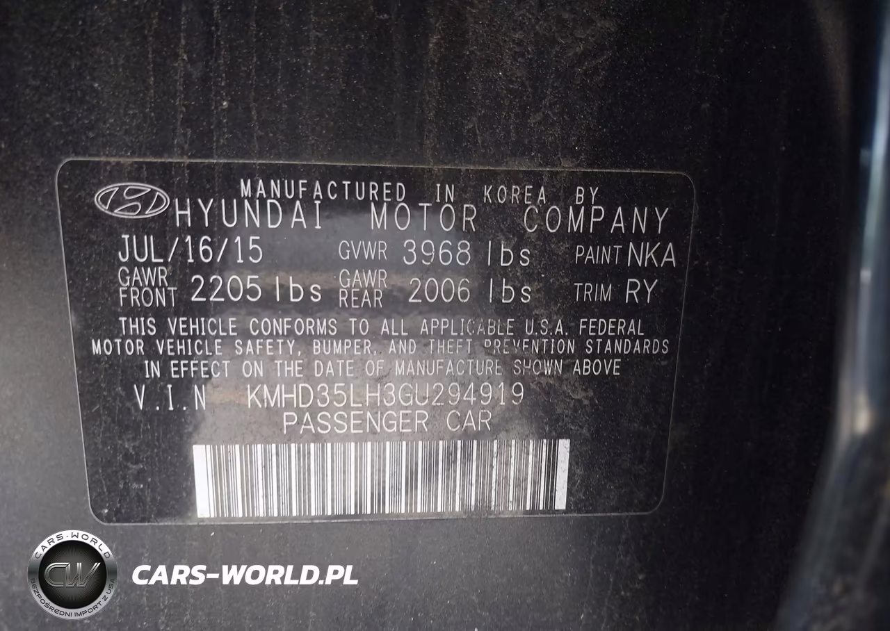 2016 Hyundai Elantra Gt VIN:KMHD35LH3GU294919 - 9
