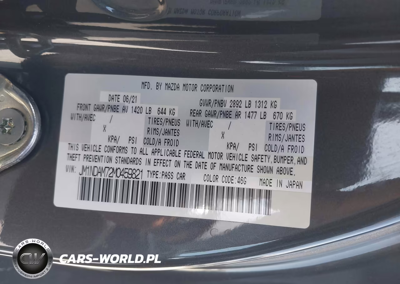 2021 Mazda Mx-5 Miata Rf Grand Touring VIN:JM1NDAM72M0459821 - 9