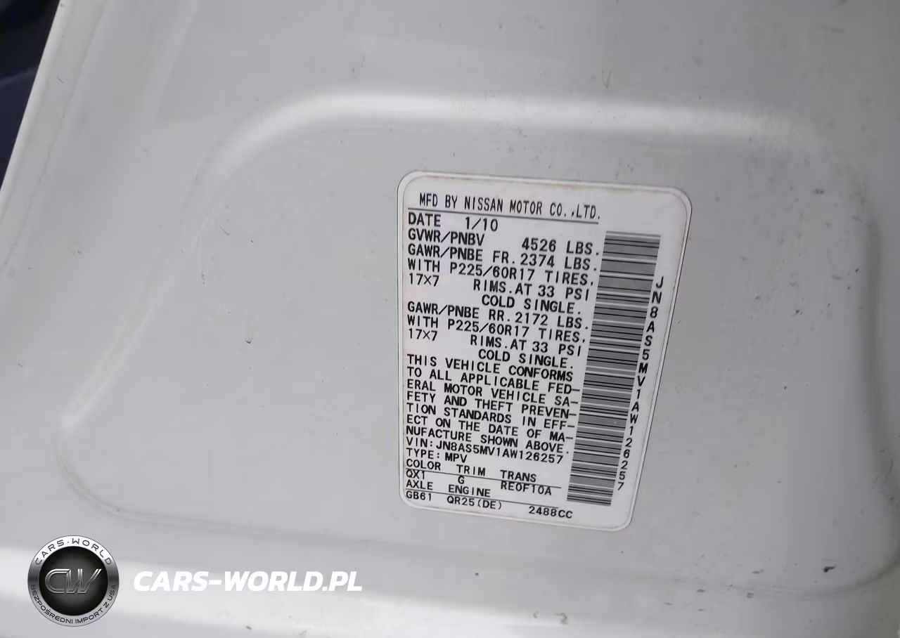 2010 Nissan Rogue Sl VIN:JN8AS5MV1AW126257 - 9