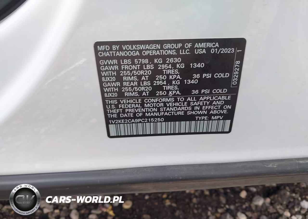 2023 Volkswagen Atlas Cross Sport 3.6L V6 Se W-Technology VIN:1V2KE2CA9PC215250 - 9