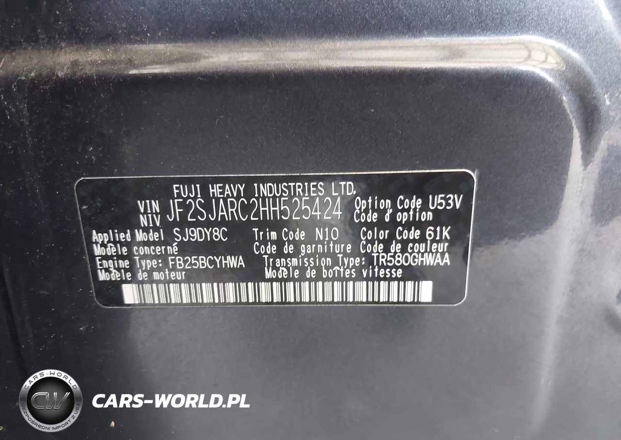 2017 Subaru Forester 2.5I Limited VIN:JF2SJARC2HH525424 - 9