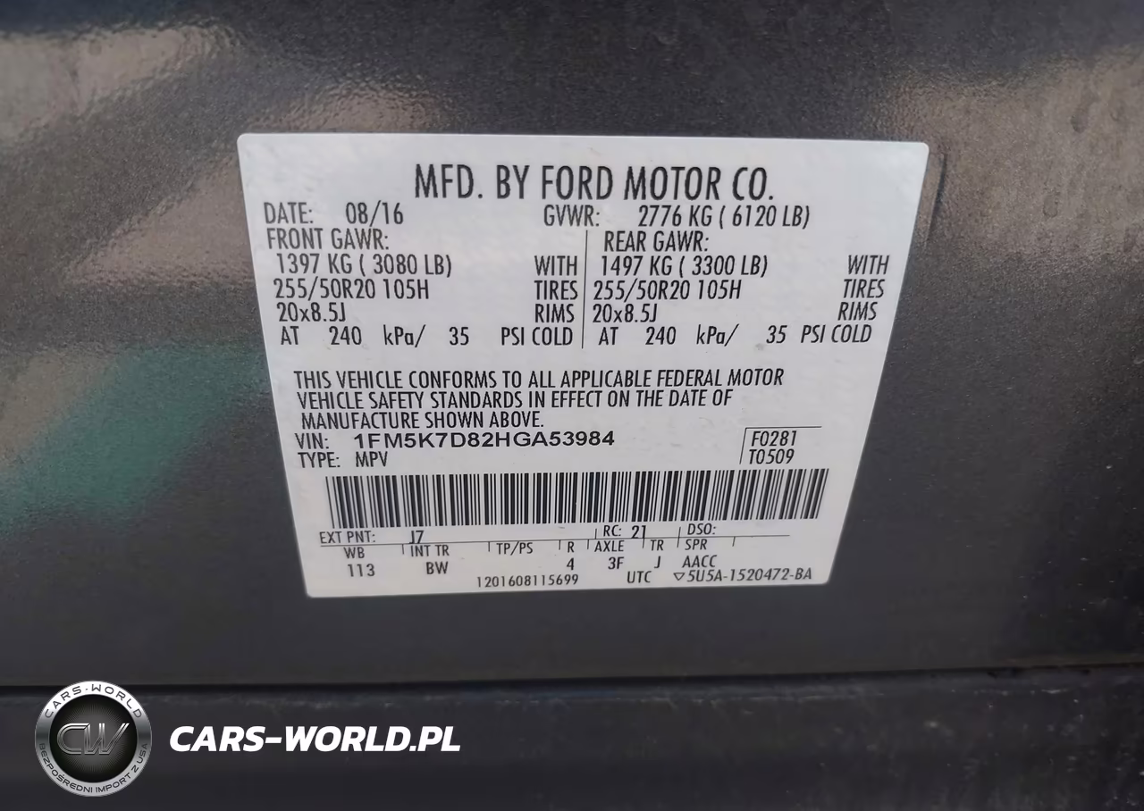 2017 Ford Explorer Xlt VIN:1FM5K7D82HGA53984 - 9