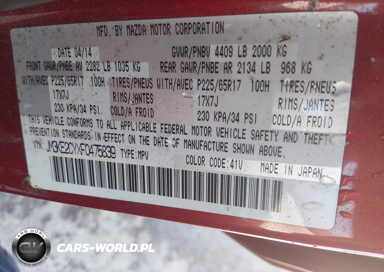2015 Mazda Cx-5 Touring VIN:JM3KE2CYXF0475839 - 9