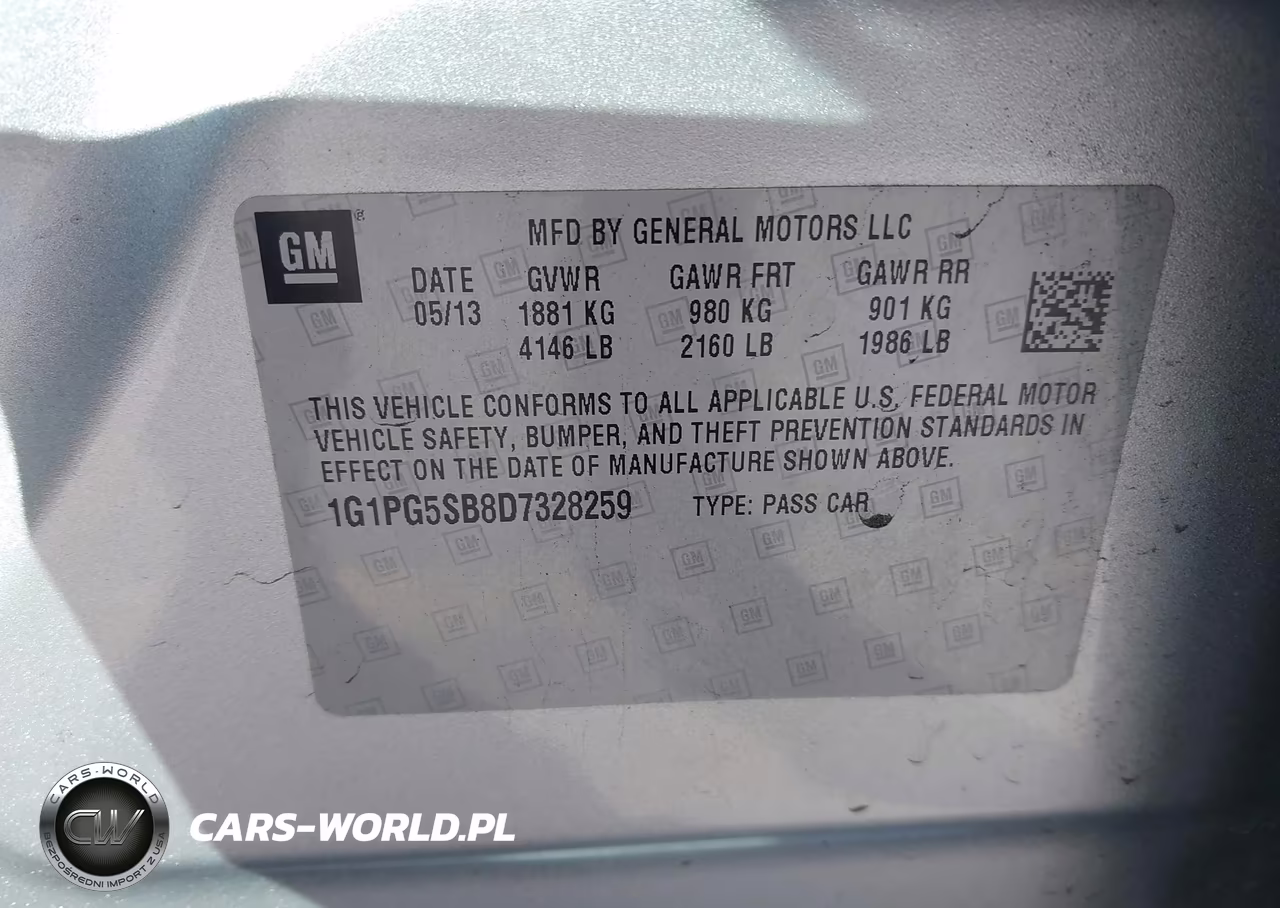 2013 Chevrolet Cruze Ltz VIN:1G1PG5SB8D7328259 - 9